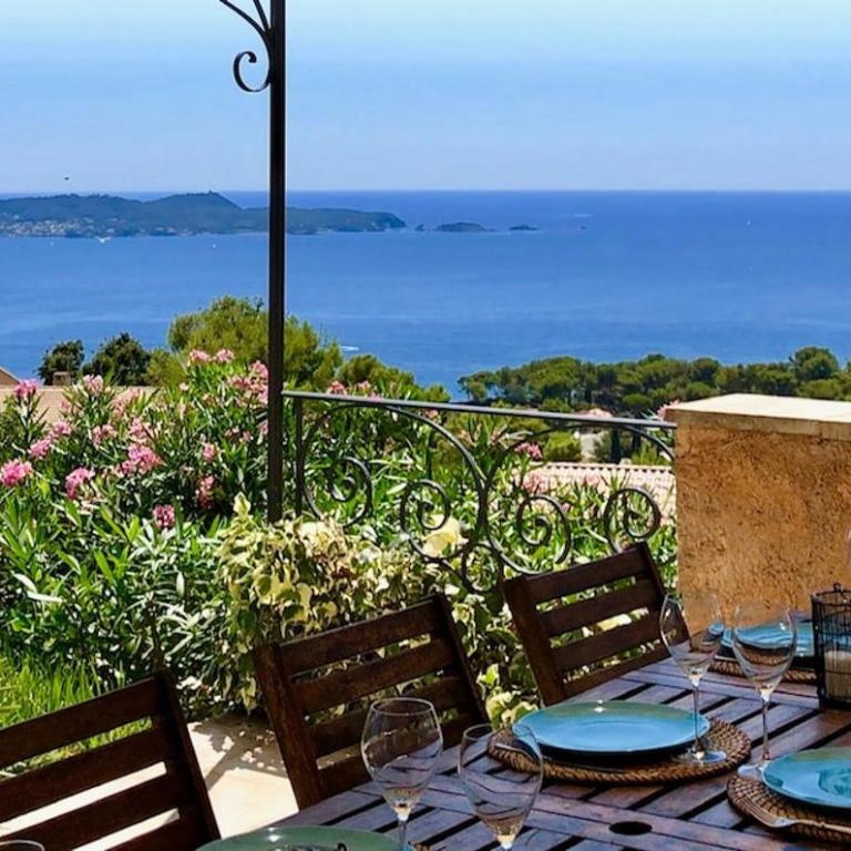 Mas des îles d'Or - Vue mer unique, Piscine chauffée, Jacuzzi, Tennis - Villa mit Meerblick - 48