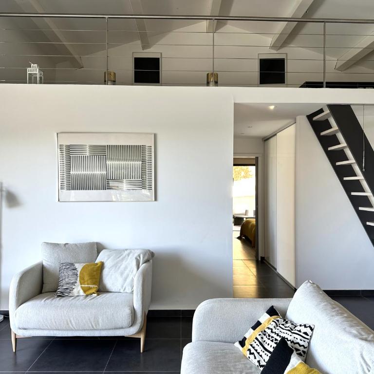 La Vigie, villa pour 8 personnes avec piscine chauffée et vue mer à La Londe-Les-Maures - Ferienhaus - 28