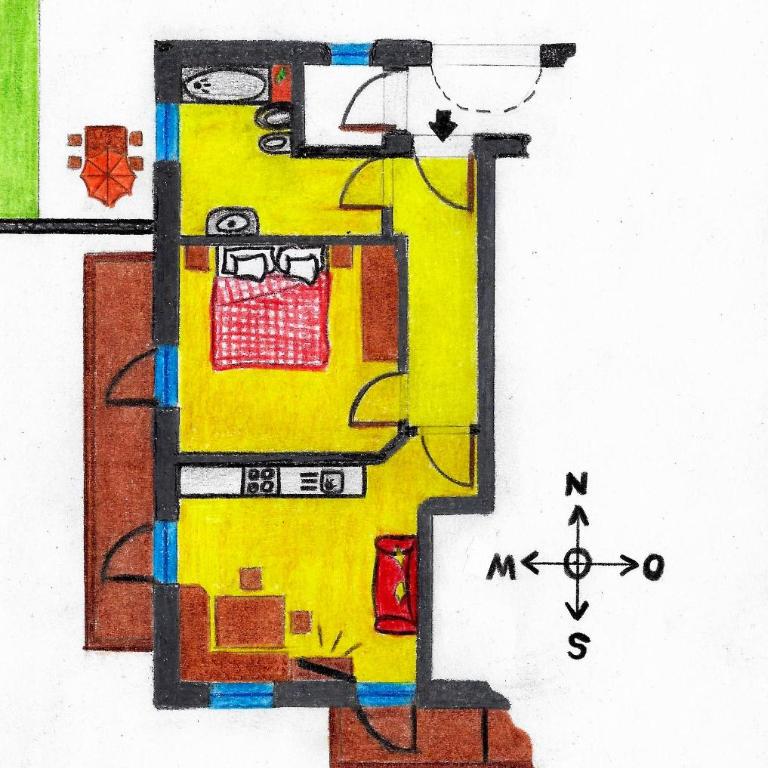 Triefer Hof - Appartamento con 1 Camera da Letto, Balcone e Vista Montagna - 5