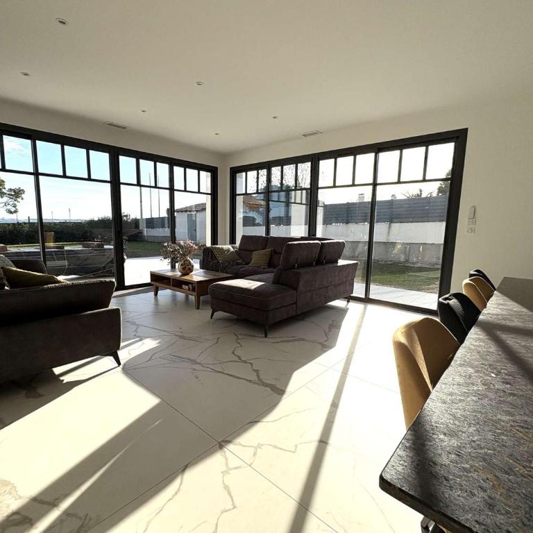 Villa 12 pers avec piscine chauffée et vue exceptionnelle, première ligne Bassin d'Arcachon - Villa 3 Chambres - 14