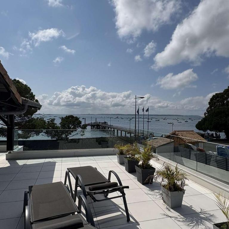Villa 12 pers avec piscine chauffée et vue exceptionnelle, première ligne Bassin d'Arcachon - Villa 3 Chambres - 18