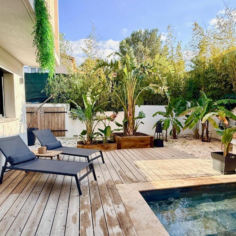 Villa bord de mer avec piscine et jardin tropical - Seaside villa with pool and tropical garden - Villa 3 Chambres - 57