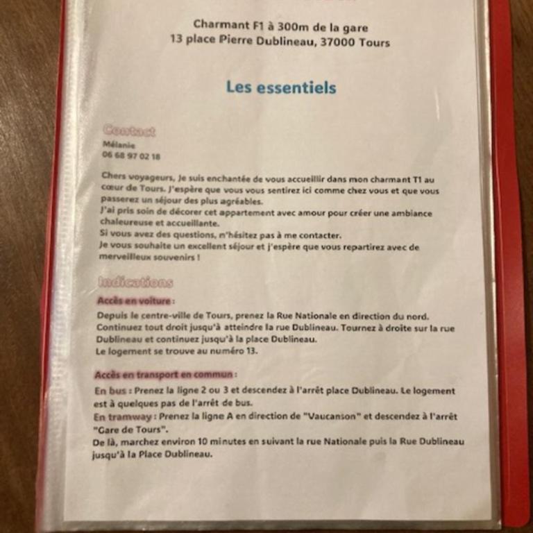 L'INTEMPOREL - A 300m de la gare de Tours - Apartment - Erdgeschoss - 16