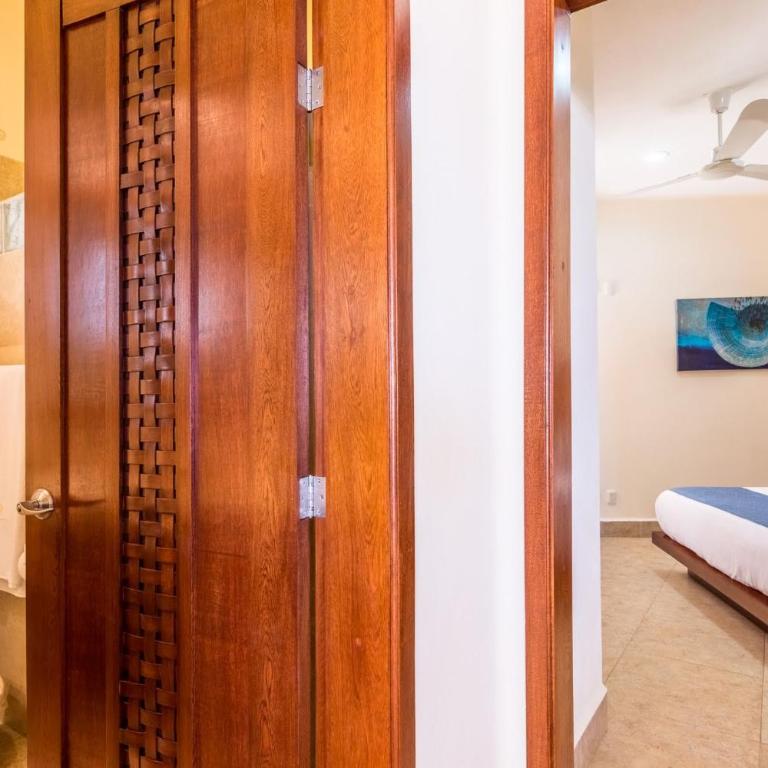 Beachfront in a peaceful Resort 8mi from Puerto Escondido - Apartamento de 2 dormitorios con vistas parciales al océano - 17