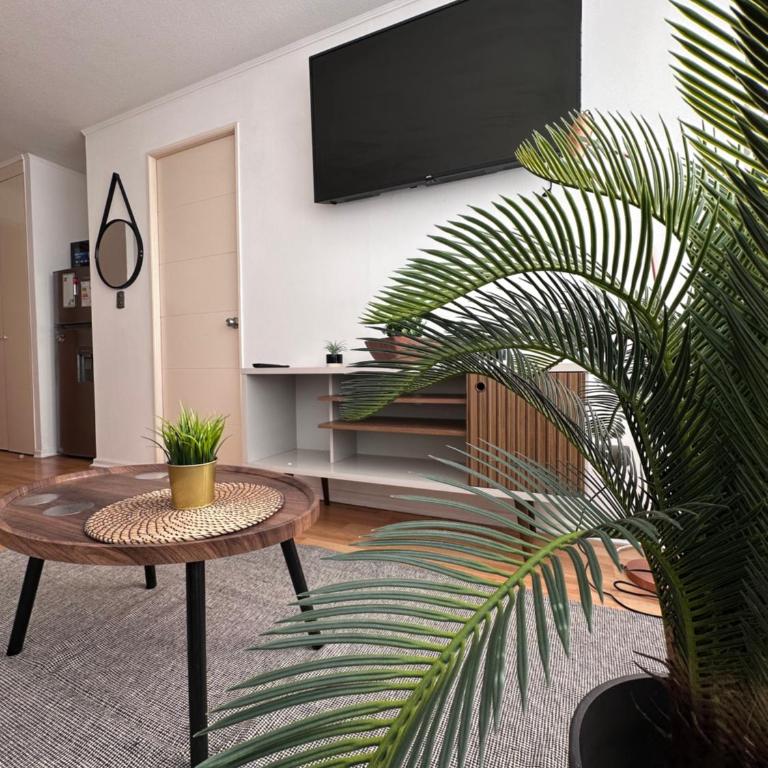 Dos Departamentos Equipados en Centro de Santiago Cerca Movistar Arena - One-Bedroom Apartment - 31