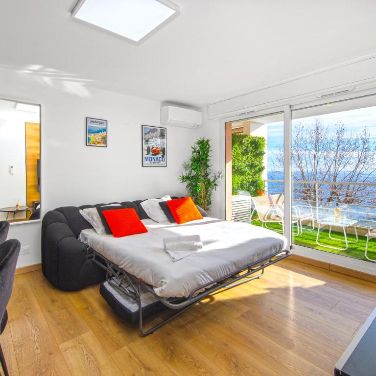 Vue mer époustouflante - Terasse et parking - FK - Appartement 1 Chambre avec Terrasse - 9