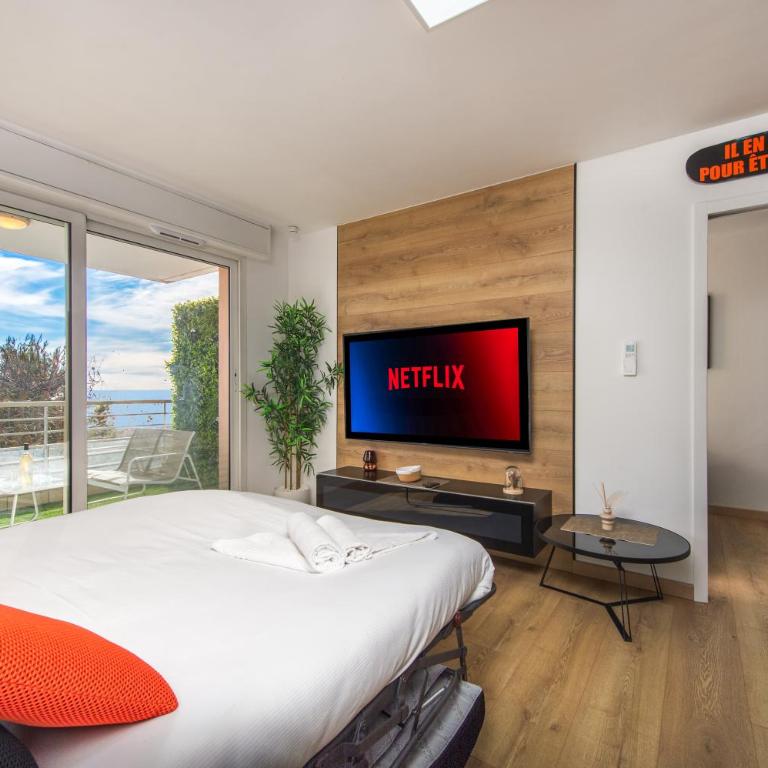 Vue mer époustouflante - Terasse et parking - FK - Appartement 1 Chambre avec Terrasse - 10