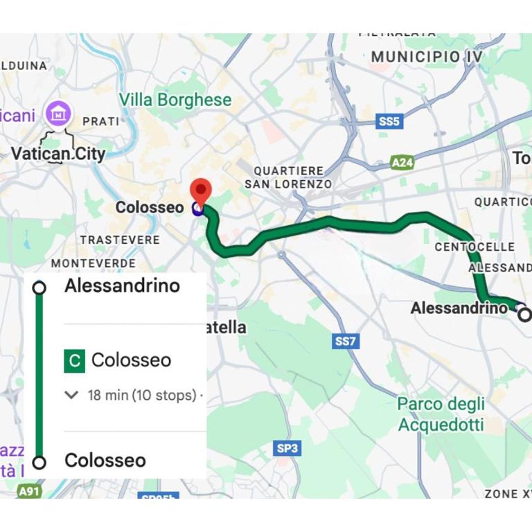Bright Apartment with Balcony - Metro C 3 min - Colosseum 15 min - Self check-in - Apartment mit 1 Schlafzimmer - 13