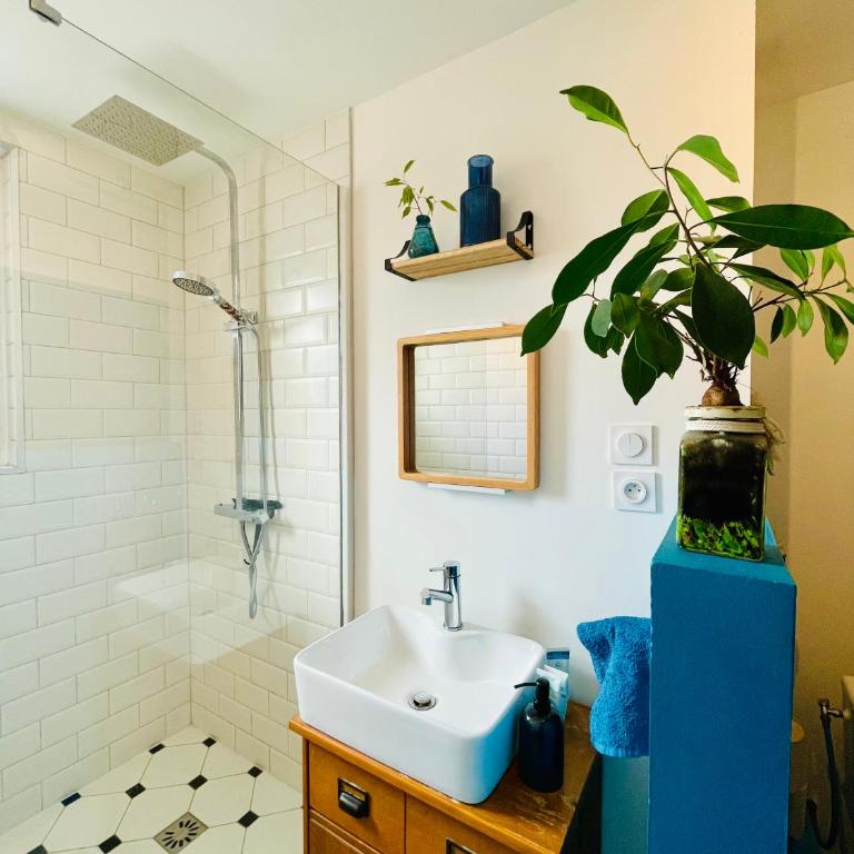 Lumineuse chambre proche Gare de Lyon - Chambre Double Deluxe avec Douche - 6