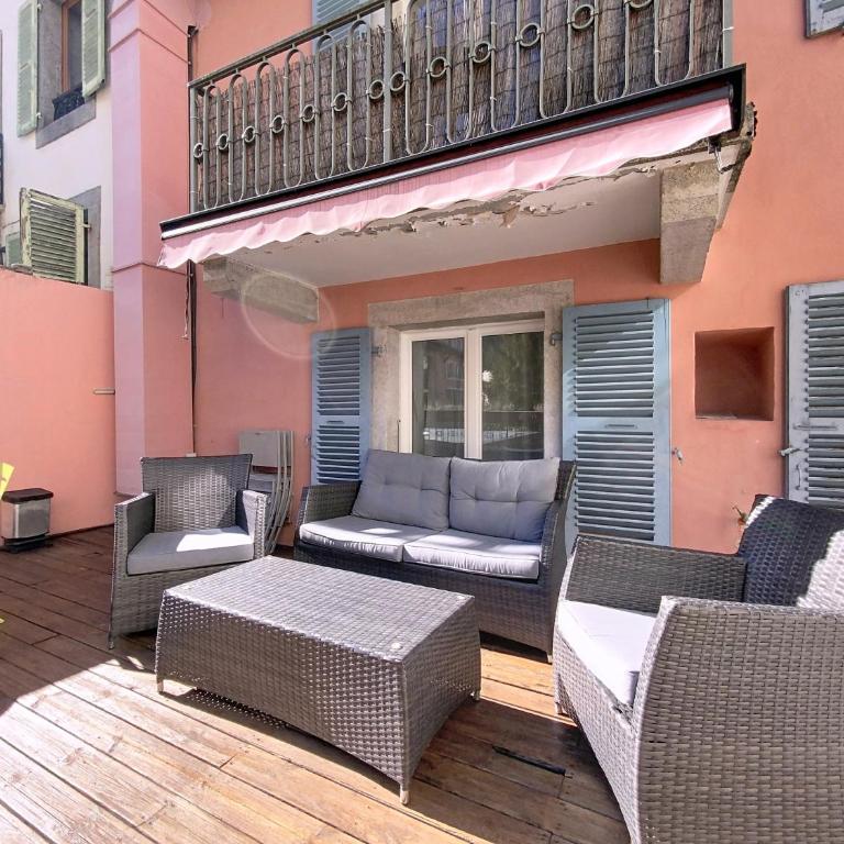 Chamonix Hyper centre . terrasse vue mont blanc . parking - Appartement 2 Chambres - 16