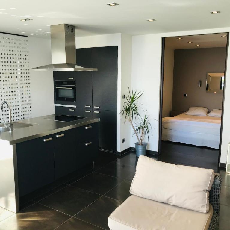 T2 vue mer exceptionnelle avec grande terrasse plein sud wifi piscine - Apartamento de 1 dormitorio con vistas al mar - 12