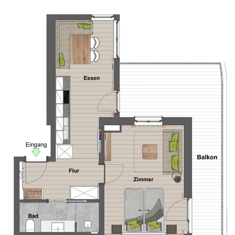 by franz - Alpine Apartments in Kirchberg - Premium Apartment mit 1 Schlafzimmer - 1