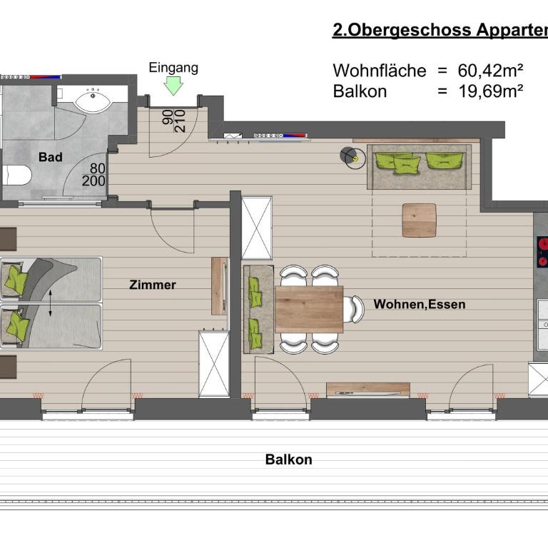 by franz - Alpine Apartments in Kirchberg - Premium Apartment mit 1 Schlafzimmer - 2