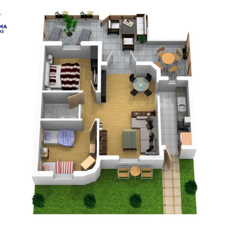 Casa Palma de Las Lomas - Two-Bedroom House - 10