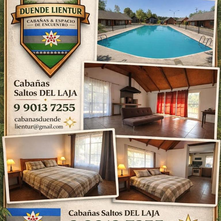 CABAÑAS SALTOS DEL LAJA Duende Lientur - One-Bedroom House - 1