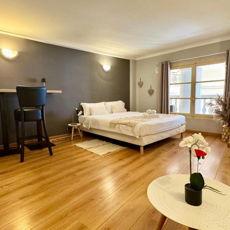 3 Pieces des Jardins, Parking, 50m plage, clim - Appartement avec Douche - 10