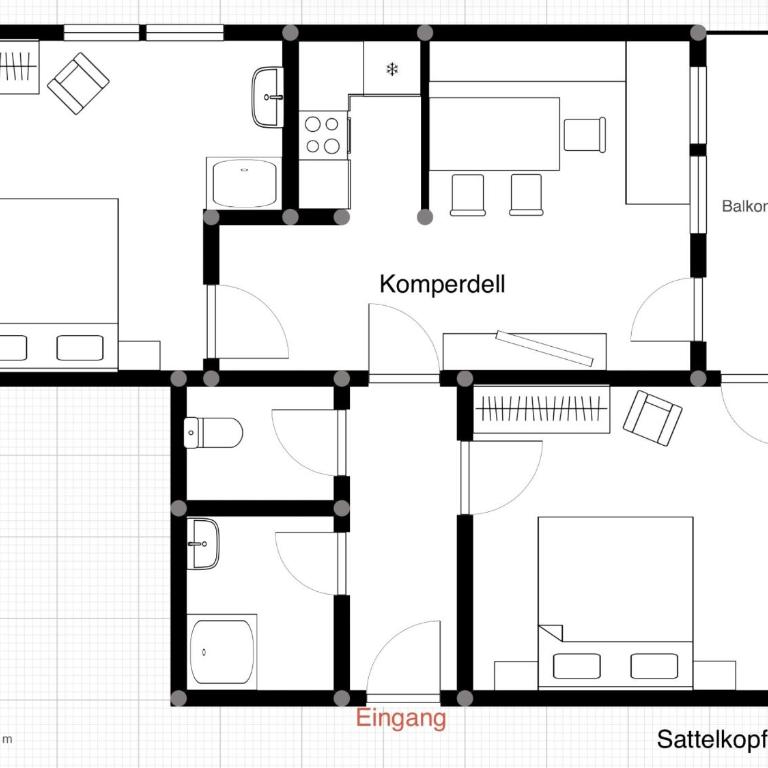 Appartements Fossa - Two-Bedroom Apartment with Balcony Top 3 - 14