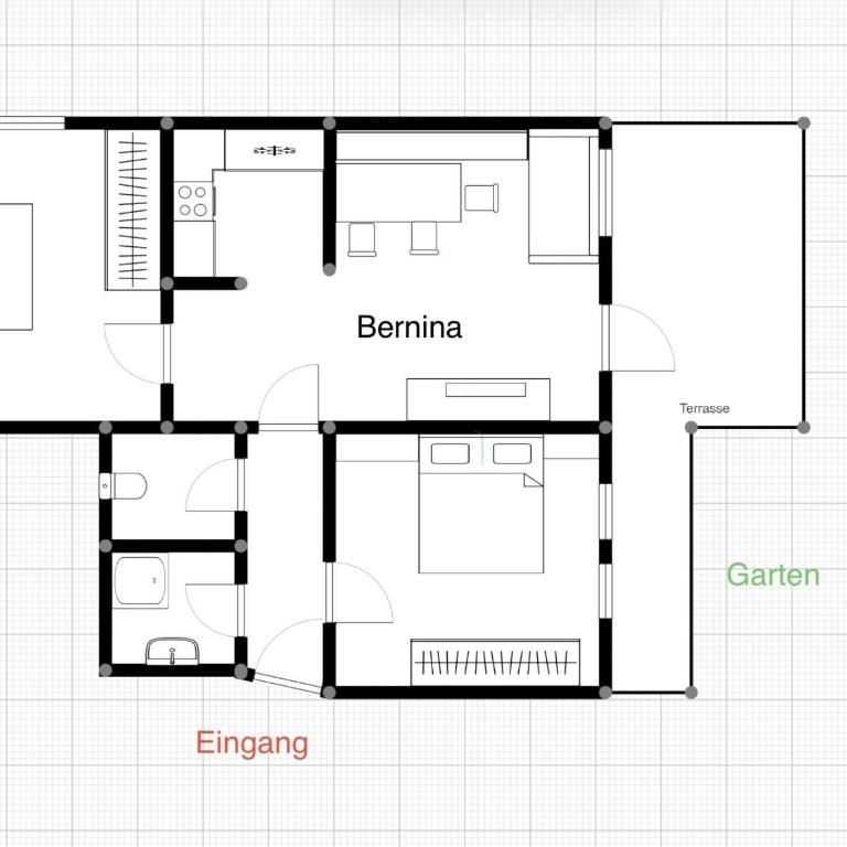 Appartements Fossa - Two-Bedroom Apartment with terrace TOP 2 - 8