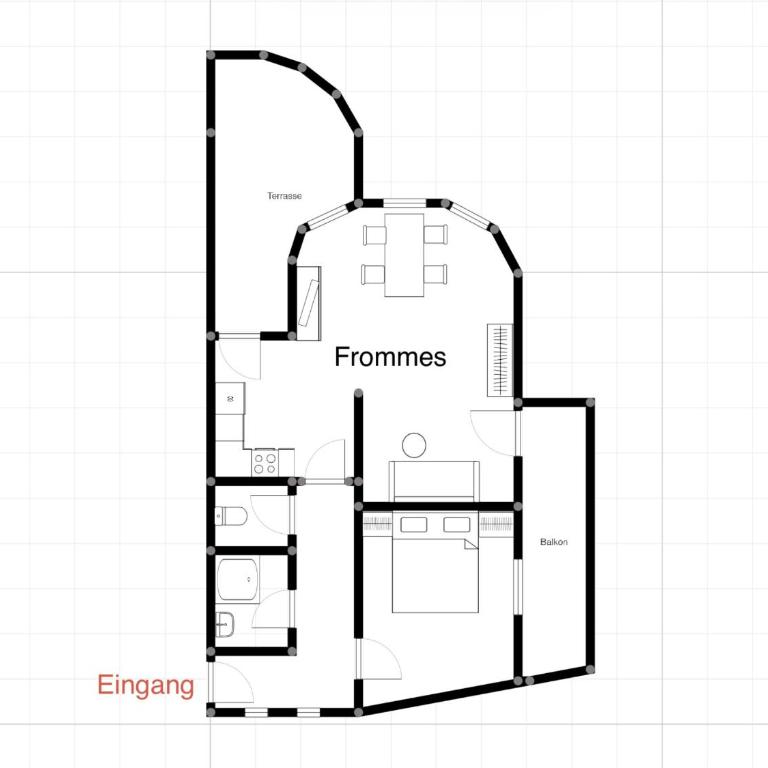 Appartements Fossa - One-Bedroom Apartment with Balcony - 13