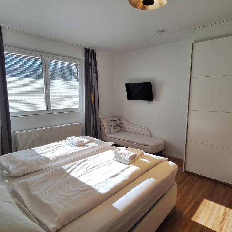 Panorama Apartments - Steinbock Lodges - Deluxe Apartment mit 2 Schlafzimmern und Gartenblick - 9