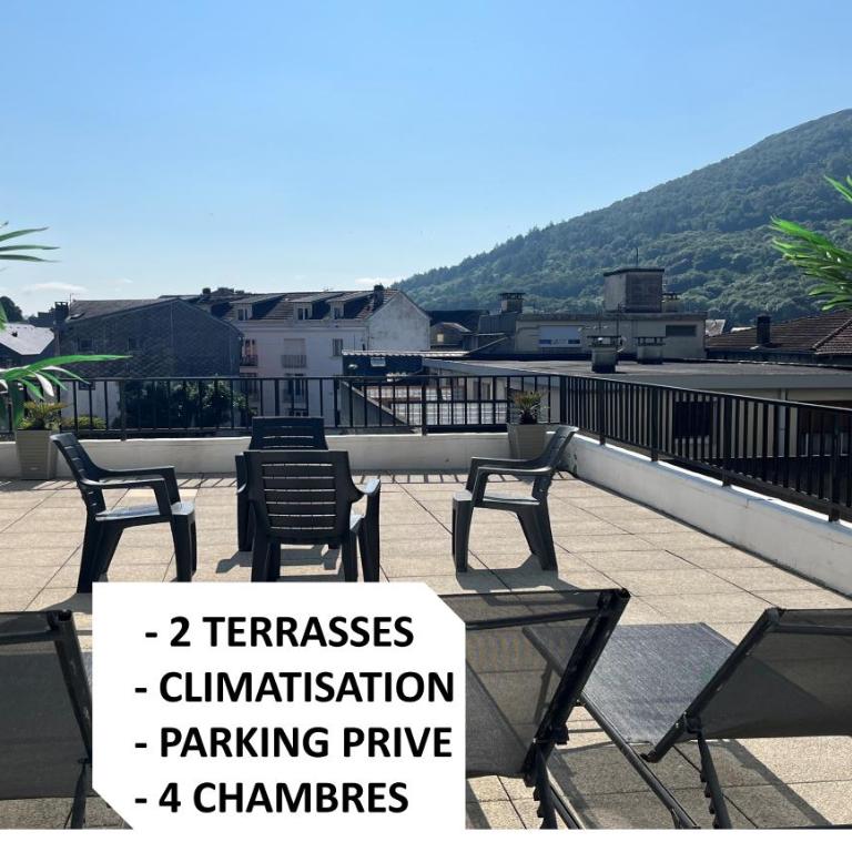 Appartement le Soleil 140 m2 climatisé parking privé proche Sanctuaires - Apartment with Mountain View - 1