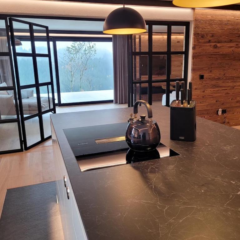 Alpinchalet Bergahorn - luxeriöse Wohnung mit Sauna und grosser Terrasse - Apartment mit 3 Schlafzimmern - 35