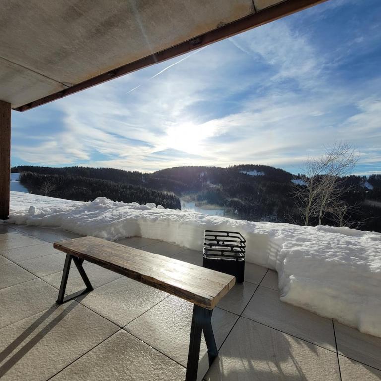 Alpinchalet Bergahorn - luxeriöse Wohnung mit Sauna und grosser Terrasse - Apartment mit 3 Schlafzimmern - 55