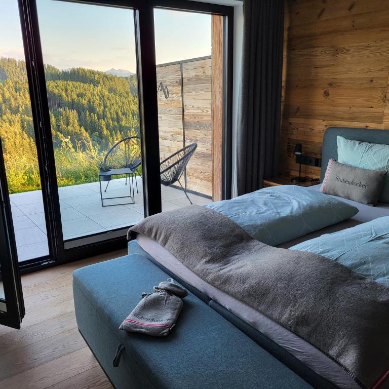 Alpinchalet Bergahorn - luxeriöse Wohnung mit Sauna und grosser Terrasse - Apartment mit 3 Schlafzimmern - 62
