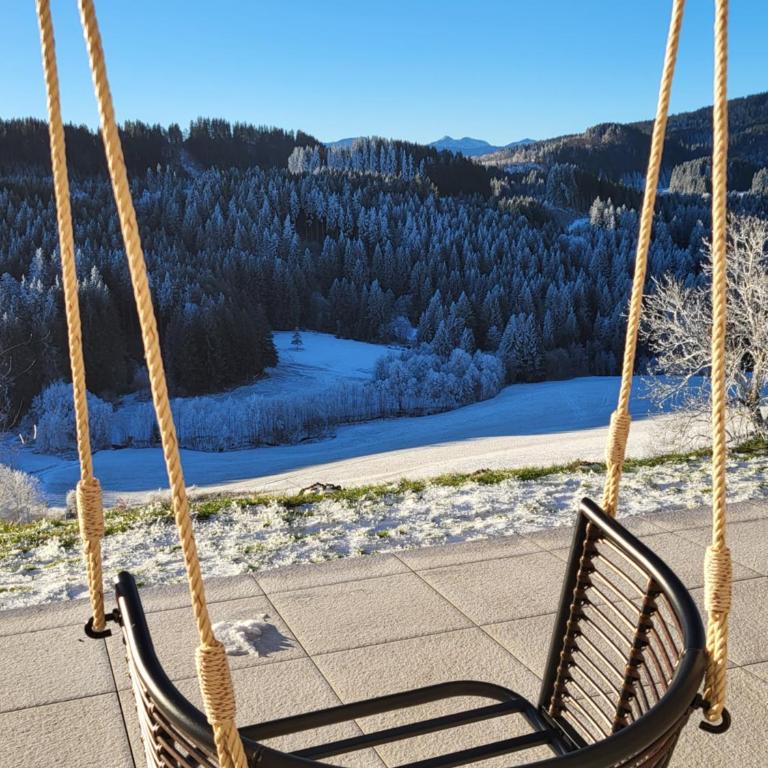 Alpinchalet Bergahorn - luxeriöse Wohnung mit Sauna und grosser Terrasse - Apartment mit 3 Schlafzimmern - 65