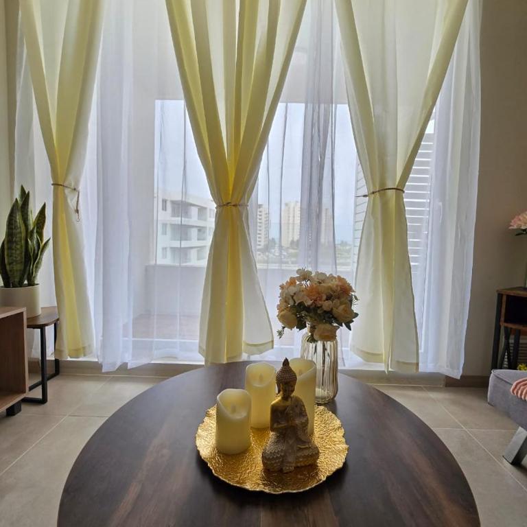 Depto Mi refugio La Serena Beach 2D-1B - Two-Bedroom Apartment with Pool View - 29