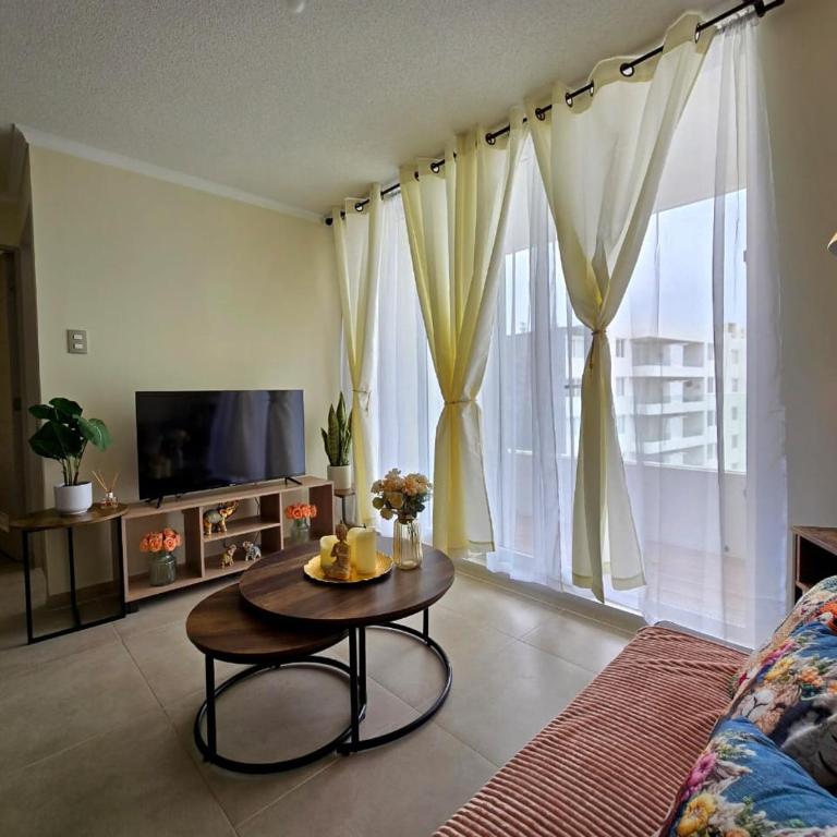 Depto Mi refugio La Serena Beach 2D-1B - Two-Bedroom Apartment with Pool View - 3