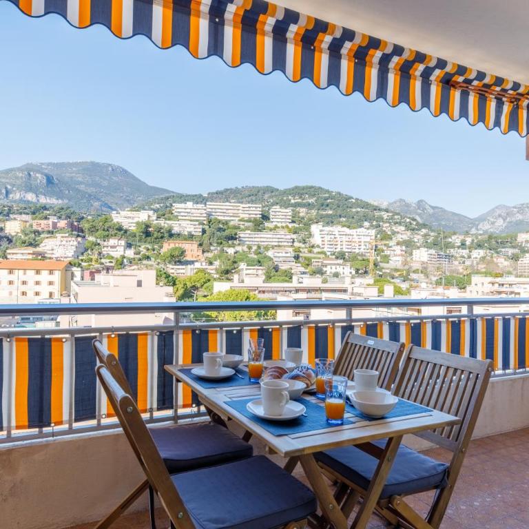 Vue Mer, Terrasse & Garage Privé, Lumineux Appartement à 2 min de la plage - Appartement 1 Chambre - 2