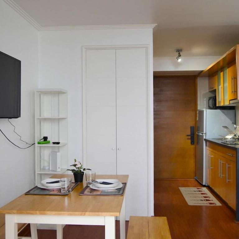 Departamento estudio en Reñaca con terraza y vista a la piscina - One-Bedroom Apartment - 5