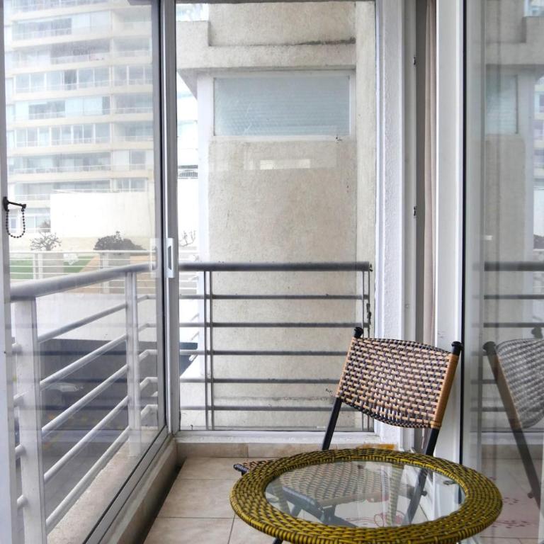 Departamento estudio en Reñaca con terraza y vista a la piscina - One-Bedroom Apartment - 16