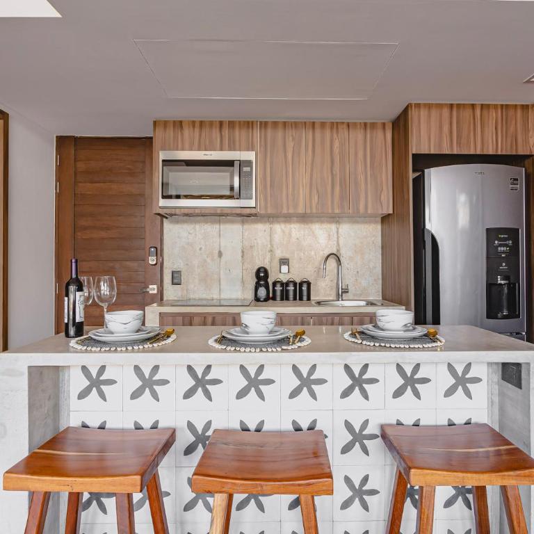 Nuju Rentals - Luxury Apartments with Pool Jacuzzi and Sauna - Apartamento con balcón - 13