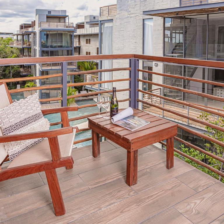 Nuju Rentals - Luxury Apartments with Pool Jacuzzi and Sauna - Apartamento con balcón - 22