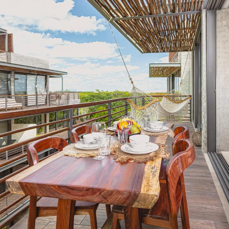 Nuju Rentals - Luxury Apartments with Pool Jacuzzi and Sauna - Apartamento con balcón - 23