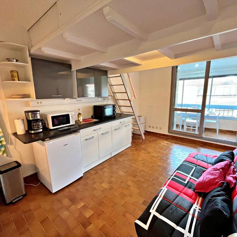 Studio mezzanine au centre de Marseillan Plage avec parking privé - FR-1-387-220 - Monolocale - 2