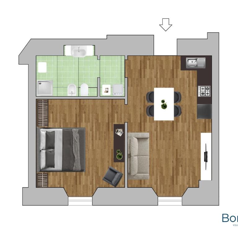 Casa Bora - Appartamento con 1 Camera da Letto - 12