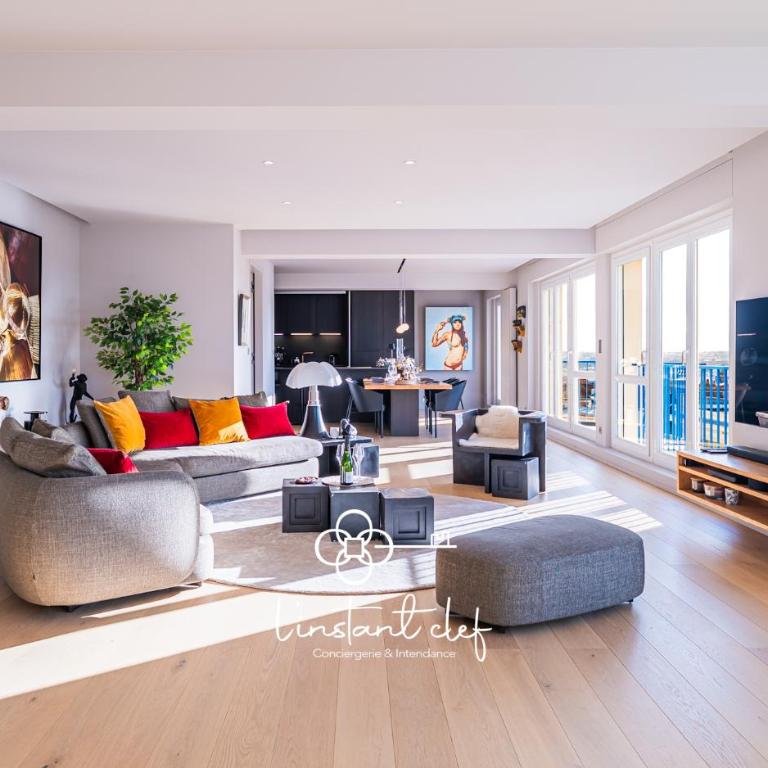 L'Appartement d Exception - Hyper Centre - 3 suites, Parking & Billard - Appartement 3 Chambres Premium avec Balcon - 1