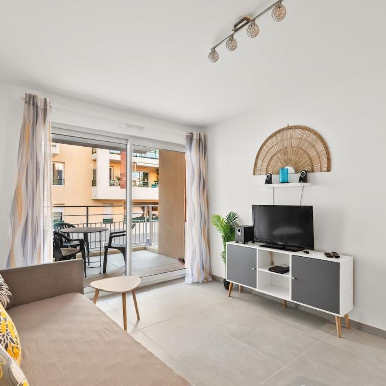 Juan Les Pins Center 2P Parking Terrasse - Apartment mit 1 Schlafzimmer - 1