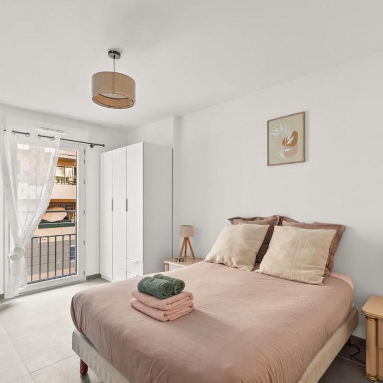 Juan Les Pins Center 2P Parking Terrasse - Apartment mit 1 Schlafzimmer - 5