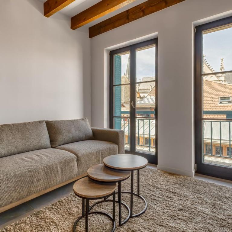 Duplex design avec balcon I Hyper centre Thonon - Appartement 1 Chambre - 9