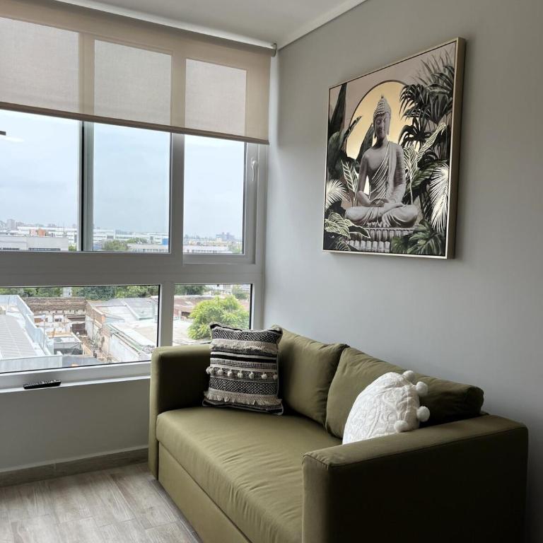 Checkinchile 615 Depto nuevo para tres al lado del Movistar Arena y Parque O'Higgins - One-Bedroom Apartment - 27