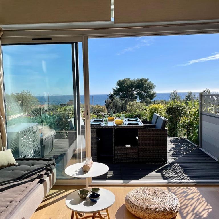 AC, garden with sea view, private parking, swimming pool - Appartement 2 Chambres - 1