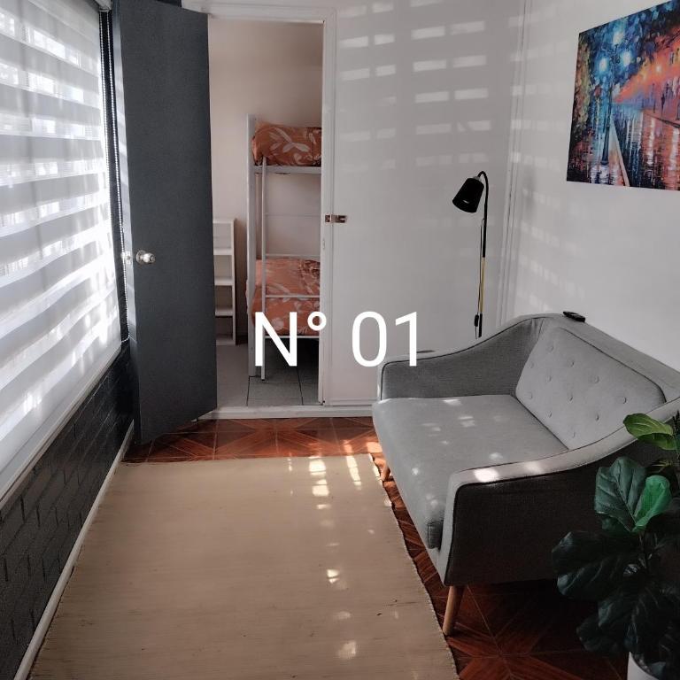 Alojamiento Javiera Carrera 01 - Two-Bedroom House - 5