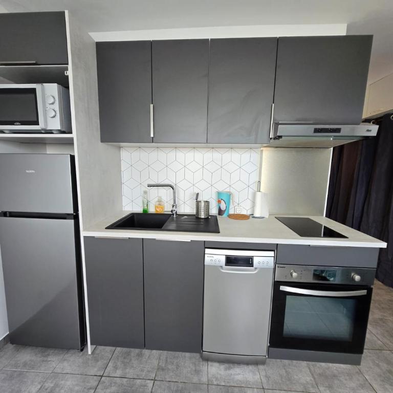 Palavas Beau studio avec Parking Climatisation - Appartement 1 Chambre - 5