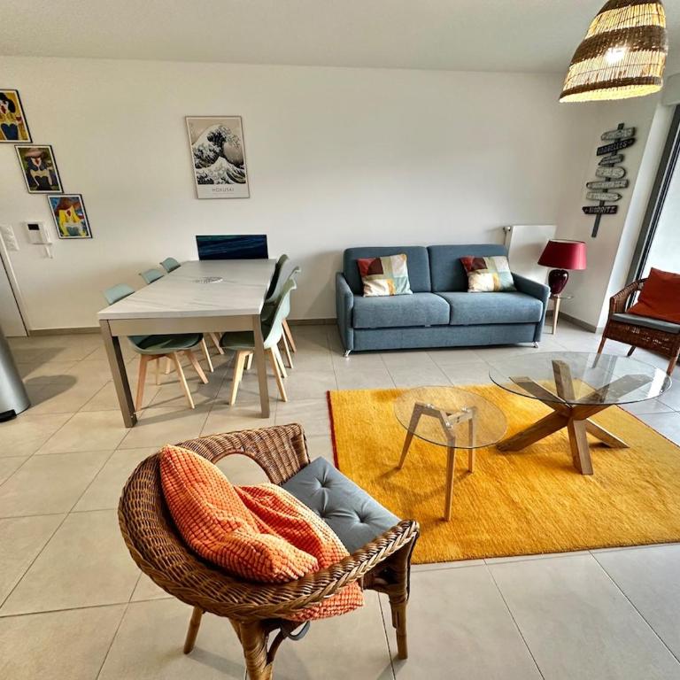 Alizé - Appartement 6 personnes avec parking à 2 pas de la plage - Apartamento de 2 dormitorios con balcón y terraza - 5