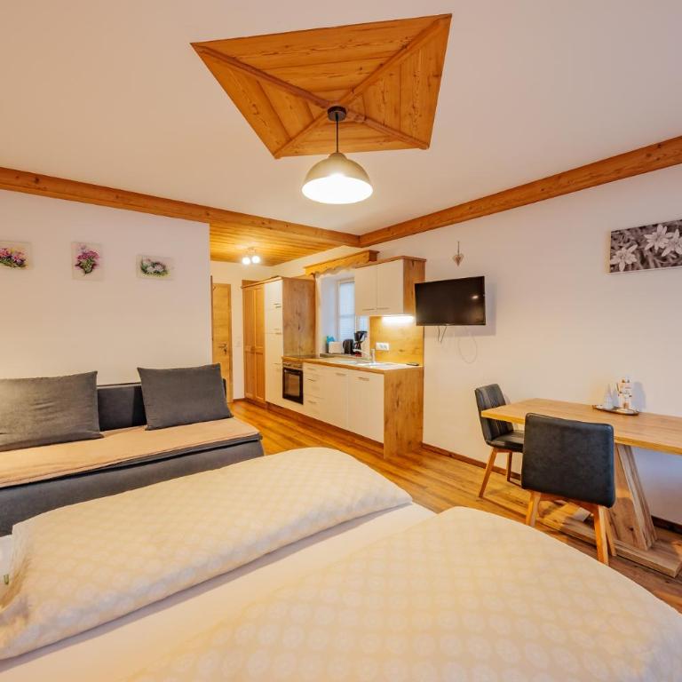 Ferienwohnung Grabnergang am Wolfgangsee - Studio avec Vue sur Jardin - 1