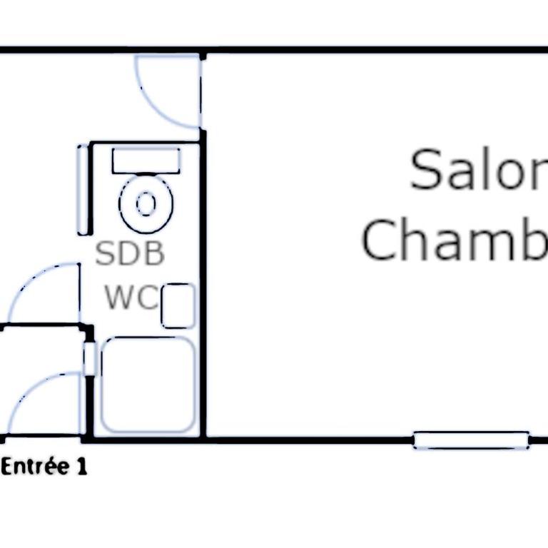 La Glacière - chambre avec salle de bain - 2 personnes - Studio - 9